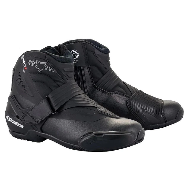 Alpinestars SMX-1 R v2 Short Motorcycle Boots CE Motorbike Paddock Black