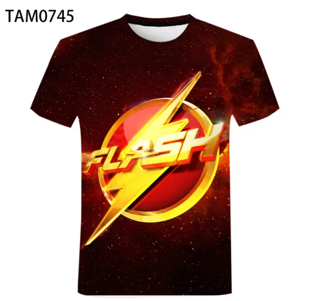 The Flash 3d Print T-shirts Men Women Fashion Summer Short Sleeve Tee Tops