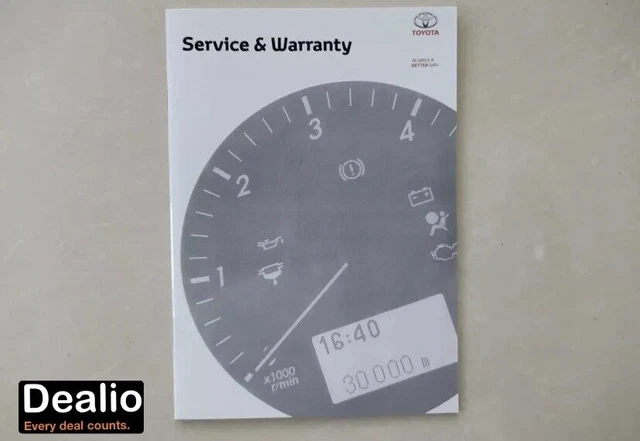 Toyota Genuine Replacement Service Book – Fits Yaris, IQ, Aygo, Auris, Prius, Corolla, C-HR, RAV4 (2001-2025)
