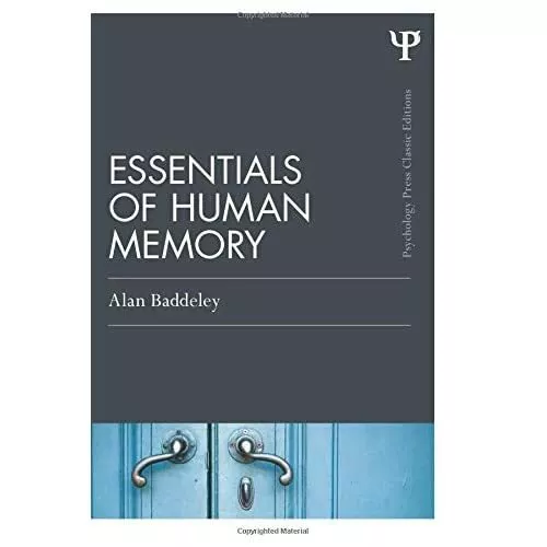 Essentials of Human Memory (Classic Edition) - Taschenbuch NEU Alan Baddeley Septe