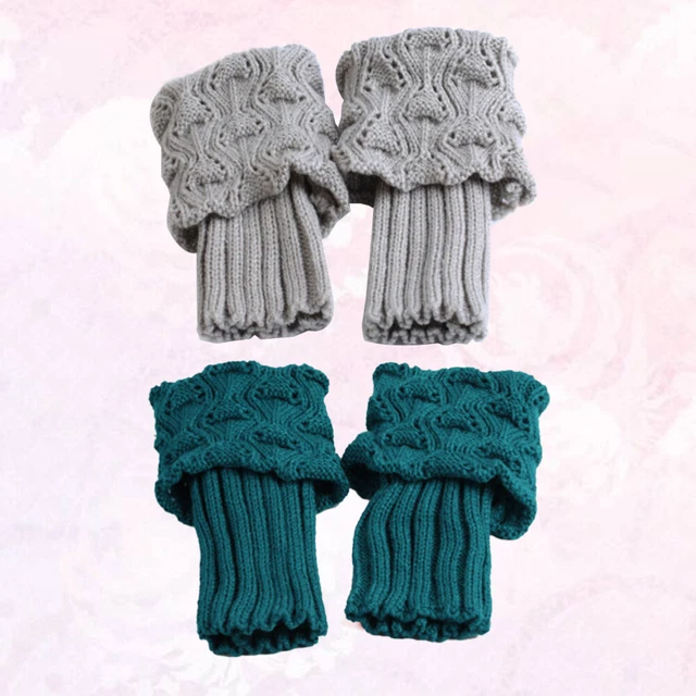 2 Pairs Vintage Boot Socks Ankle Boot Cuffs Vintage Boot Cuffs