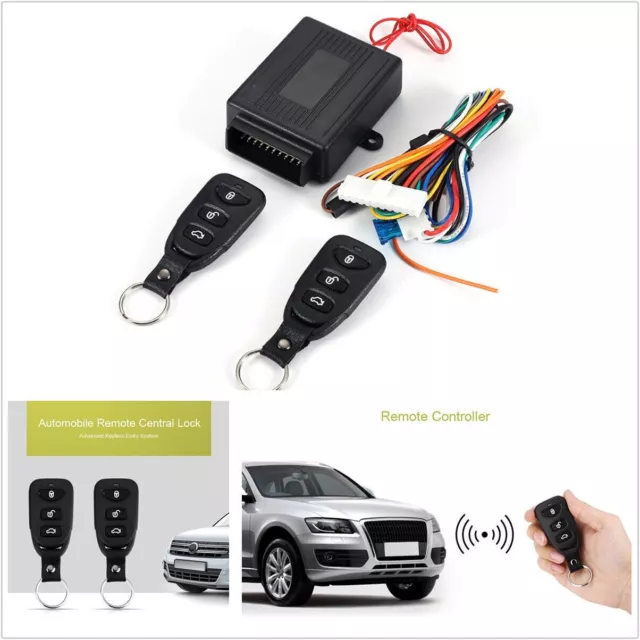Universal Car Keyless Central Remote Control Kit Door Locking Alarm Entry System