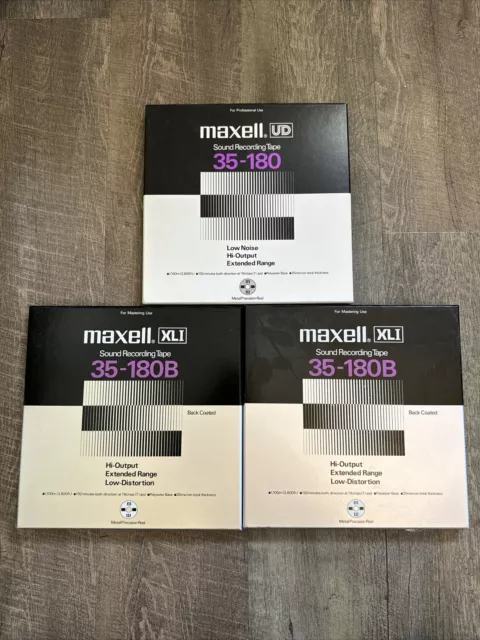Maxell XLI 35-180B + UD 35-180 Reel Lot New In Box