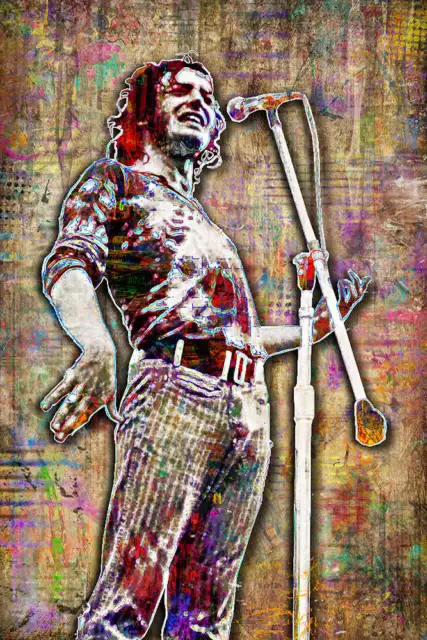 Joe Cocker Poster, Joe Cocker Tribute Fine Art Free Shipping US