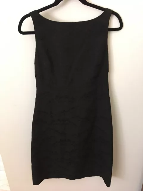 Michael Kors Black Textured Dress W/Bow on Back, Size 8 (US)