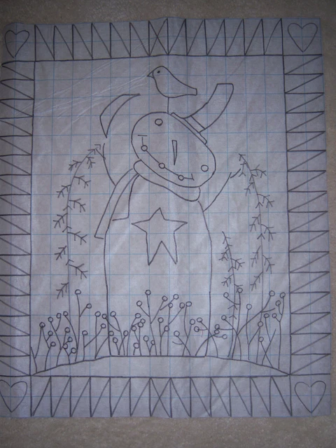 Alfombra primitiva patrón de enganche-Snow Daz