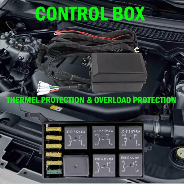 6 Gang Switch Panel Relay System Control Box for Car Truck Jeep 12V 24V ON-OFF 3