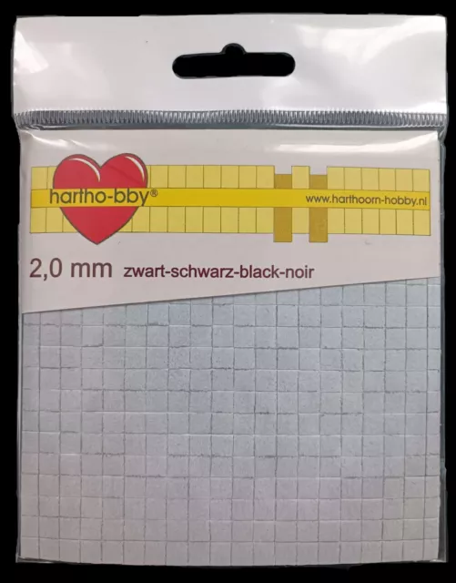 3D-Klebepads 400 Stück schwarz (Foam Pads) 2,0 mm