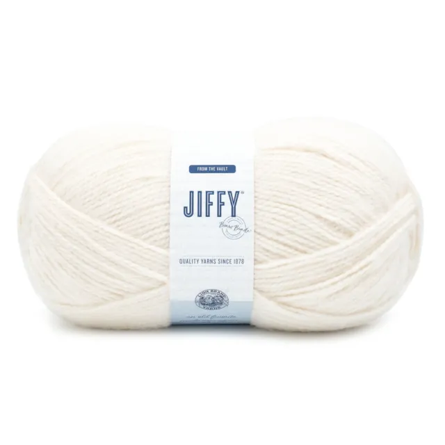 LION BRAND JIFFY Bonus Bundle Yarn-Cream 451-098W $47.51 - PicClick AU