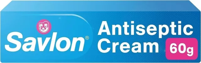 Savlon Antiseptic Cream 60g - First Aid Cleanse Protect Wounds from Infection