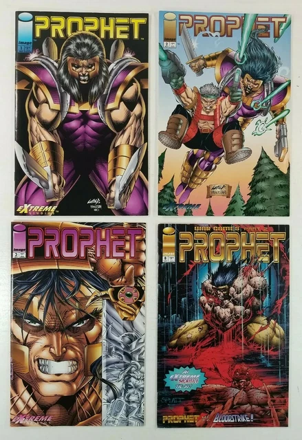 Prophet #1 2 3 + 8 Image Comics 1992 #1 w Coupon OPTIONED MOVIE JAKE GYLLENHAAL!
