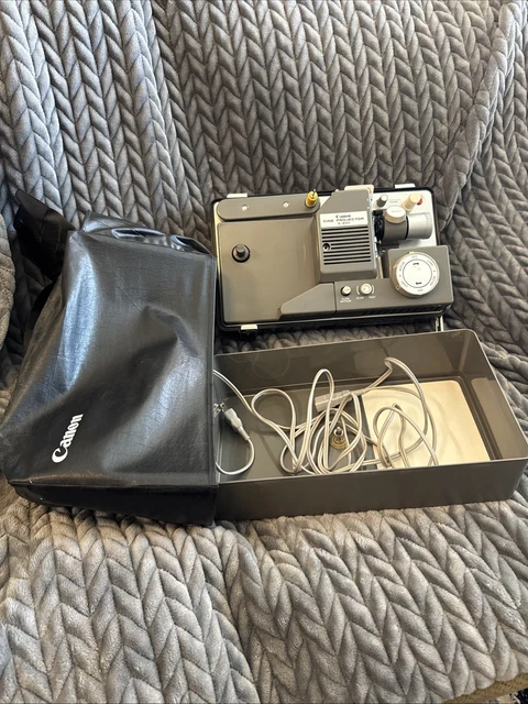CANON CINE PROJECTOR S-400 8mm Film Movie Projector Tested w/Case