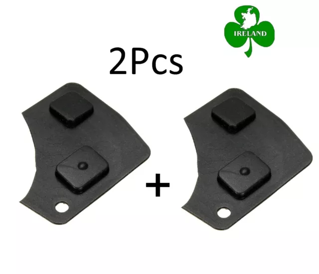 2 Button Remote Key Accesso Fob Repair Kit Switch Rubber Pad For Toyota 2Pcs