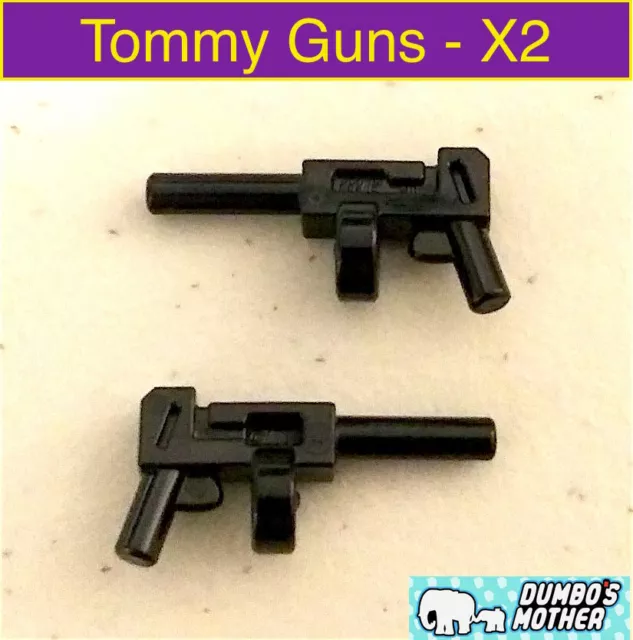 LEGO 2X MINIFIG arme weapon tommy gun barillet sulfateuse pistolet noir  x1608 EUR 1,95 - PicClick FR