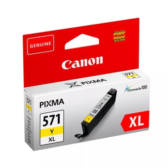 Canon CLI-571Y XL cartouche d'encre haute capacité (d'origine) - jaune