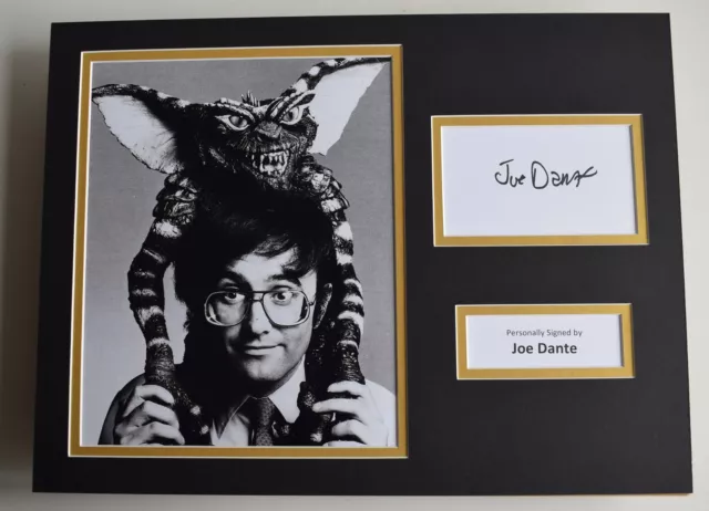 Joe Dante SIGNED autograph 16x12 photo display Gremlins Film AFTAL COA