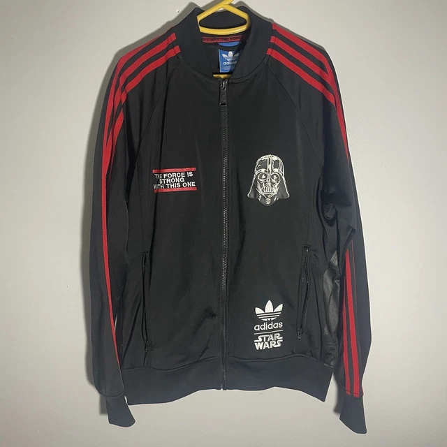 Adidas x Star Wars Zip Up Track Jacket Mens M Black