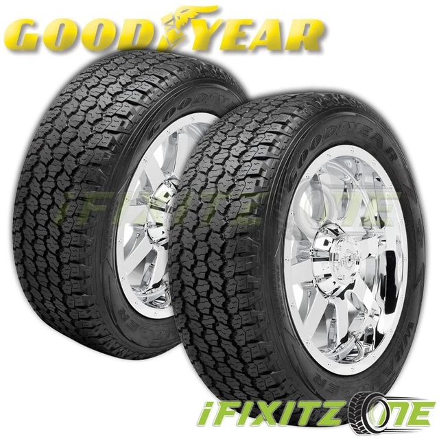 2 Goodyear Wrangler All-Terrain Adventure With Kevlar 265/50R20 60K Mile Tires