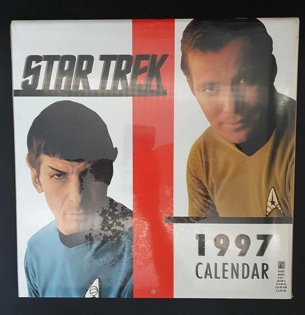 Calendario Star Trek 1997 nuovo, retrò