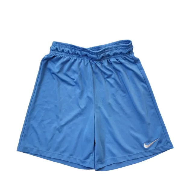 Pantaloncini sportivi Nike Dri-Fit blu chiaro cordino età ragazzo britannico 12-13 anni W25 AA187
