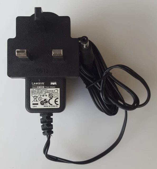 Linksys Ad 12/1C Mu12-2120100-B2 Ac/Dc Power Adapter 12V 1.0A Uk Plug