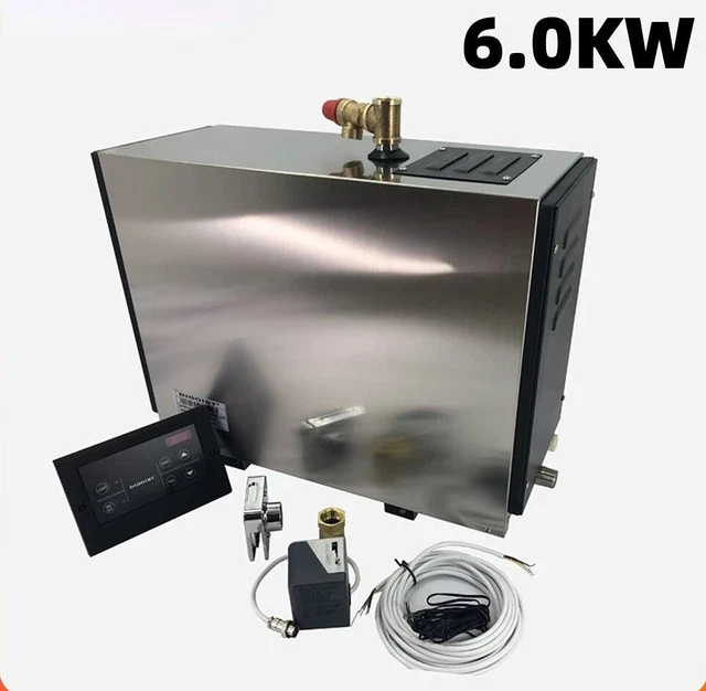 Equipo de sauna de calefacción eléctrica de vapor húmedo de vapor 6 kW