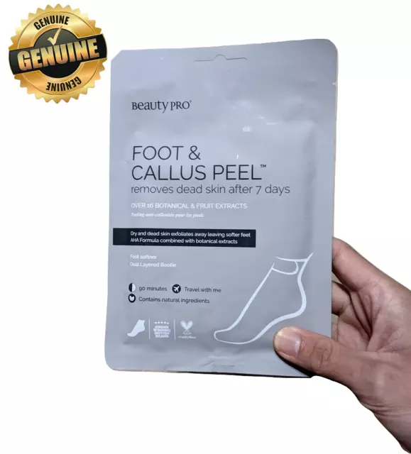 1 Pair Beauty Pro Foot & Callus Peel Sachet Removes Dead Skin After 7 Days 40ml