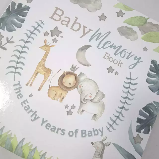 Baby Memory Book - Baby's First Year - Keepsake Book - New Baby Gift 2