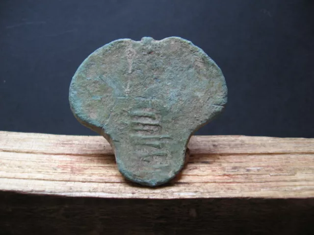 Stylized Phallus Talisman Ancient Celtic Bronze Fertility Amulet 400-200 Bc.