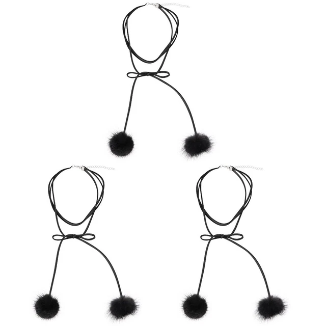 3 piezas Collar Corto Todo Coincidencia Multi-Capa Cuello Retro Cadena Navidad Femenina