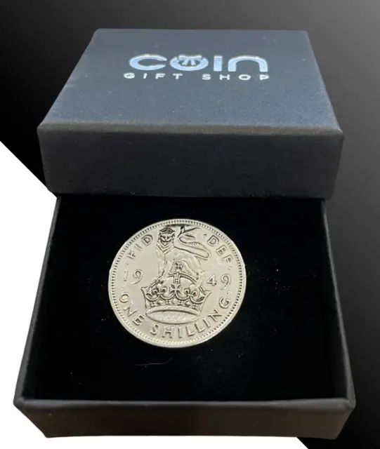 1949 75th Birthday Polished English or Scottish Shilling Coin