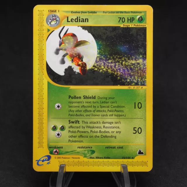 Ledian 15/144 Skyridge E Series non-holo Rare Played PL - Pokemon Card