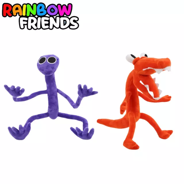 New Purple Rainbow Friends Plush Toys Rainbow Friends Chapter 2 Cartoon  Character Soft Comfortable Plushie Doll Gifts for Kids