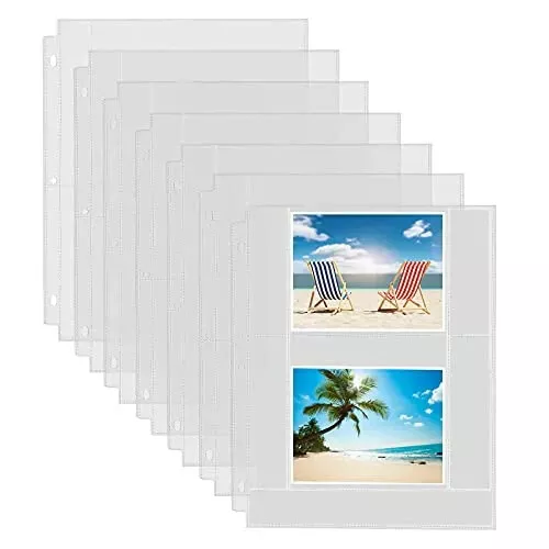 Paquete de 30 fundas fotográficas Fabmaker para carpeta de 3 anillos - (4x6, para 120 fotos)