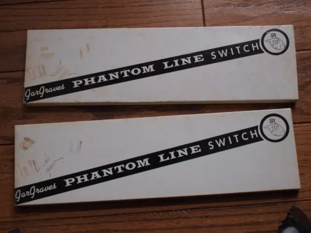 2 (Pair) Gargraves O Gauge Phantom 2-Rail LH & RH Plastic Manual Switches NIB!