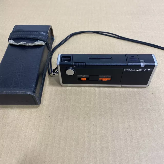 Minolta Autopak 450E De Colección Con Estuche De Cuero