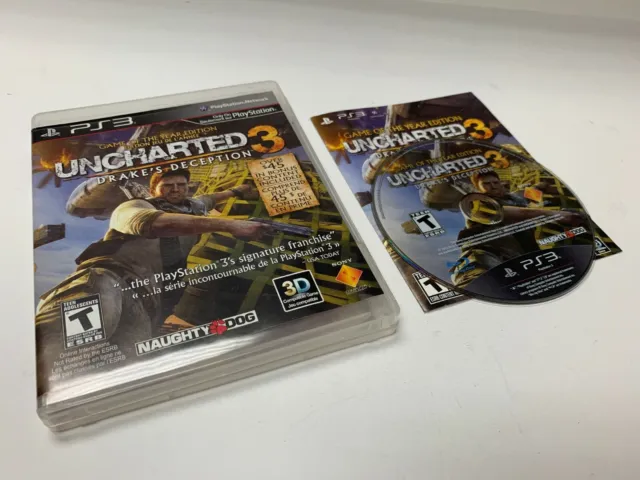Uncharted 3 Drake's Deception PS3 Official Sony Playstation 3 COMPLETE