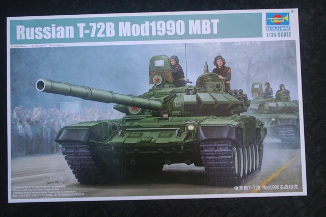 TRUMPETER 1/35 RUSSIAN T-72B MODEL 1990 MBT [KIT No. 05564] £34.00 ...