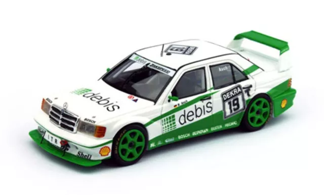 True Scale 1:43 MERCEDES BENZ 190 E EVO2 #19 DEBIS R. ASCH DTM 1991 Modellauto