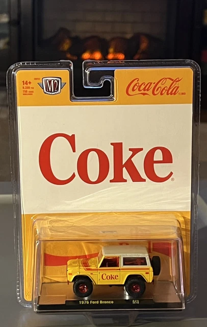 2023 M2 MACHINES Coca Cola 1976 Ford Bronco Yellow Coca Cola Coke CHASE 