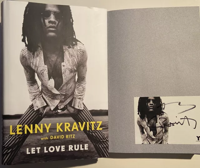 Lenny Kravitz signiert Unterschrift Signatur Autogramm Buch Signed Original