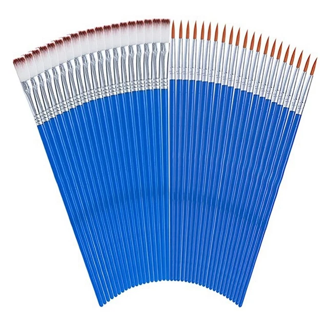 Set di Pennelli per Pittura, 120 Pezzi di Pennelli per Pittura Ad Ad Olio A B9U1