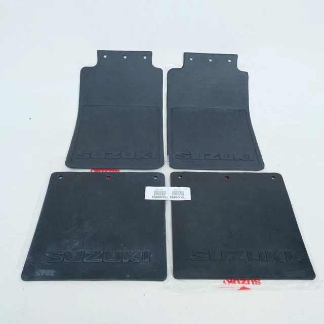 Jeu De 4 Bavettes Suzuki Jimny SJ Samurai Sierra - AV/AR - Origine - Caoutchouc Noir