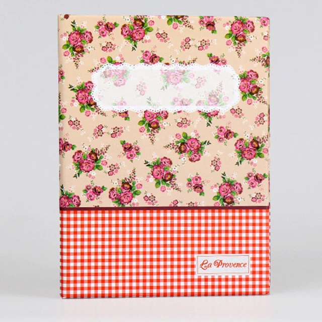 Álbum creativo con inserto de cubierta floral 4R 100 hojas folleto de fotos para niños niños
