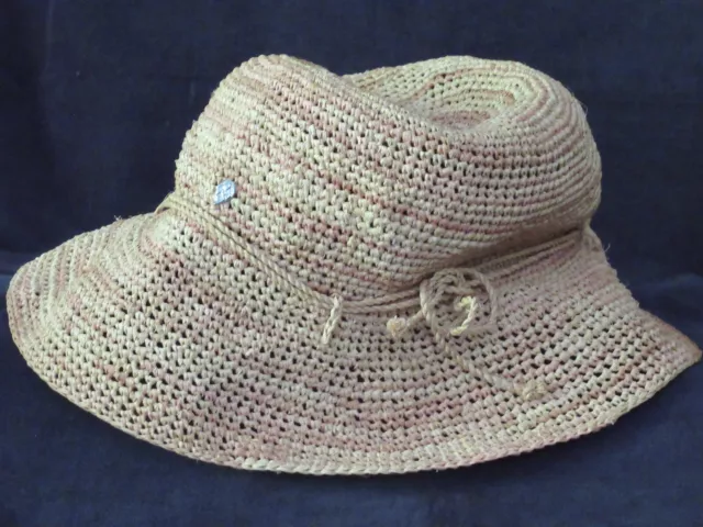 Helen Kaminski Australia Womens Handmade 100% Raffia Hat .. Very Fine Condition! 3