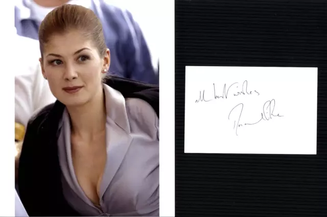 Rosamund Pike - British Actress - 'Miranda In Die Another Day' -Hand Signed Card