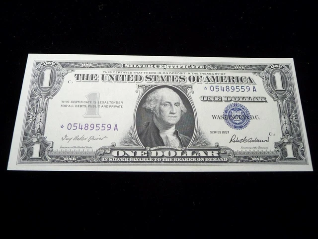 1957 Silver Certificate Star Note $1 Dollar Crisp CU Condition SKU# 29886