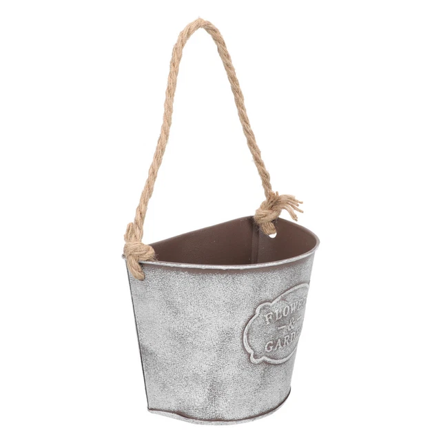 porte-pot de balcon Pot De Fleur Mural En Tôle De Fer Décor De Plantes Décorer