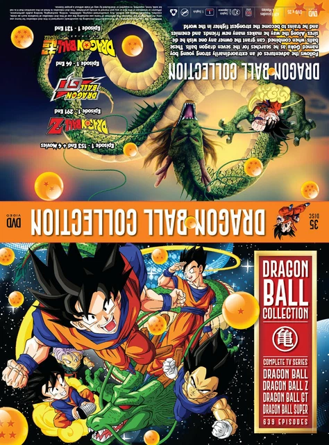 DVD DRAGON BALL COMPLETE COLLECTION (DB + DBZ + DB GT + DB Super) SHIP VIA FEDEX