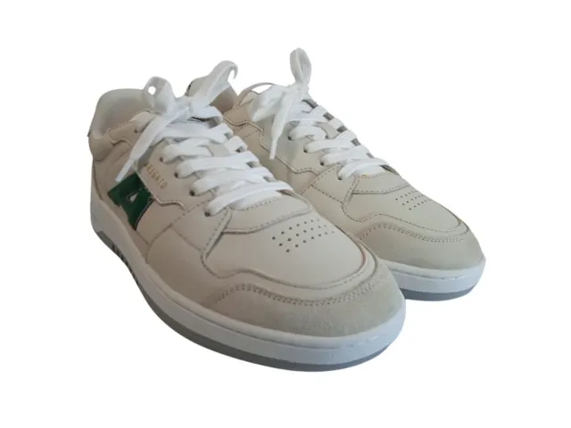AXEL ARIGATO Ladies White Leather A-Dice Lo Neon Trainers UK6.5 RRP200 NEW